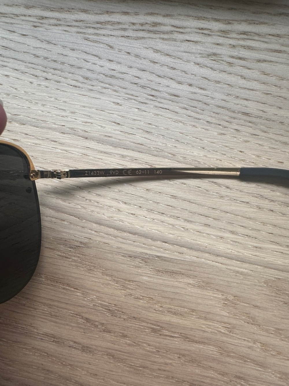 Louis Vuitton Gold Trim Black Lens Sunglasses - Picture 2 of 2